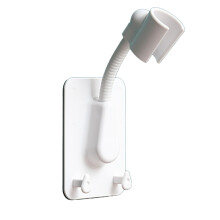 Adjustable Shower Head Holder Wall Mounted NoDrill Adhesive Bracket for Handheld Bathroom