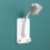 Adjustable Shower Head Holder Wall Mounted NoDrill Adhesive Bracket for Handheld Bathroom 2