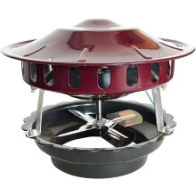 Chimney Exhaust Fan with Rapid Smoke Extraction, Temp Fireplace Draft Inducer 80W 100W