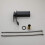 Black Waterfall Bathroom Basin Faucet Solid Brass Deck Mounted Sink Mixer Tap 4