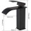 Black Waterfall Bathroom Basin Faucet Solid Brass Deck Mounted Sink Mixer Tap 2