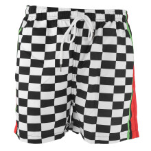 Men's Beach Shorts with Built-In Mesh Liner Fashionable Swim Shorts, Colorblock Active Shorts Spacious Pockets Lightweight Comfortable Fit,
