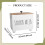 Tampon Organizer Solid Wood Bathroom Storage Box with DustProof Lid and Triple Compartments 2