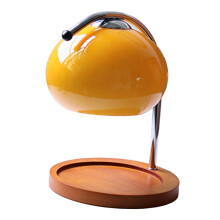 Dimmable Candle Warmer Lamp for Jar Candles, Vintage Design with Wooden Base and Soothing Glow