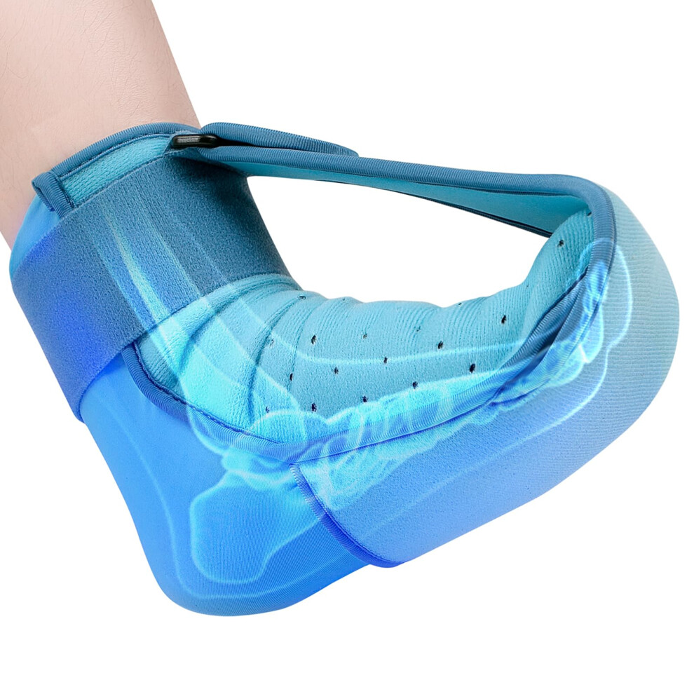 Plantar Fasciitis Night Splint with Foot Ice Pack for Heel Pain Relief and Achilles Tendonitis