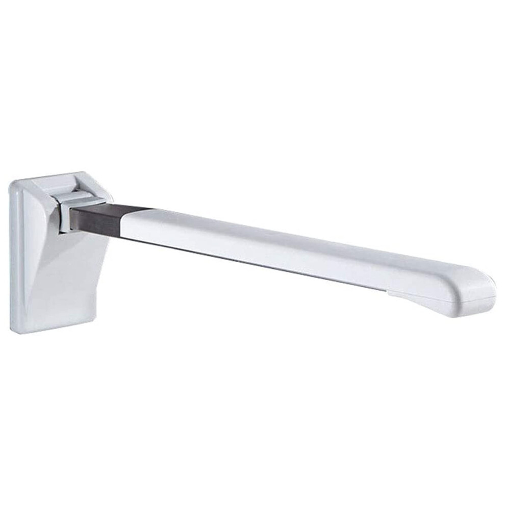 Wall Mounted Foldable Grab Bar with 90 FlipUp Safety Rail and Toilet Support Arm for Elderly