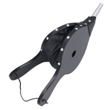 Wood and Leather Fireplace Bellow, Handmade Ergonomic Grip for Smoke Reduction and Fire Pit