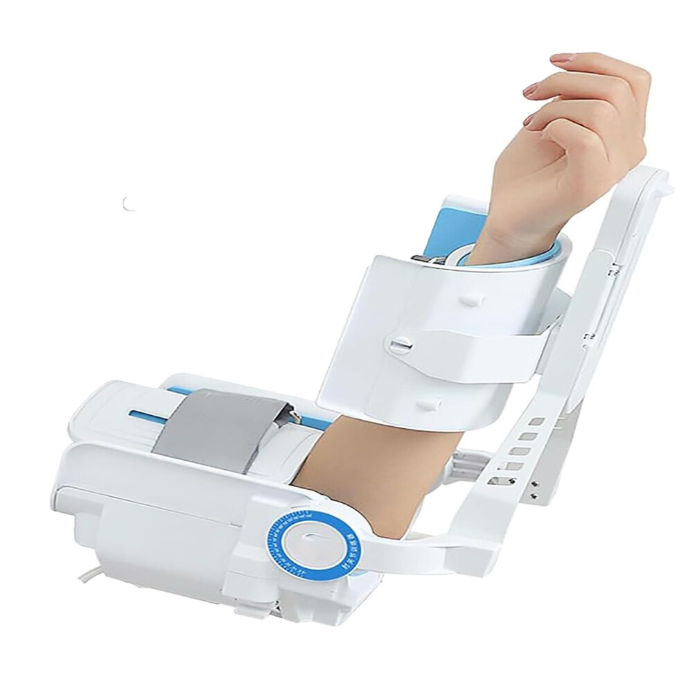 Elbow Rehabilitation Device with Adjustable Angle Range and Remote Control for Home Stroke Recovery