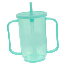 Spillproof Drinking Cup for Elderly and Disabled with Ergonomic EasyGrip Design
