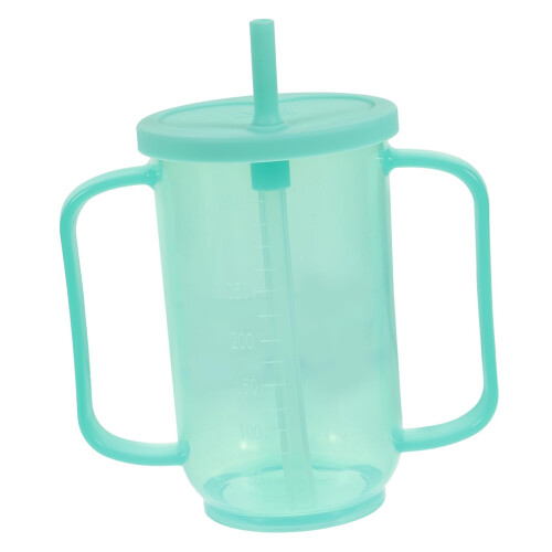 Spillproof Drinking Cup for Elderly and Disabled with Ergonomic EasyGrip Design