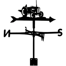 Stainless Steel Tractor Weather Vane Wind Direction Indicator for Garden Yard or Roof Mount