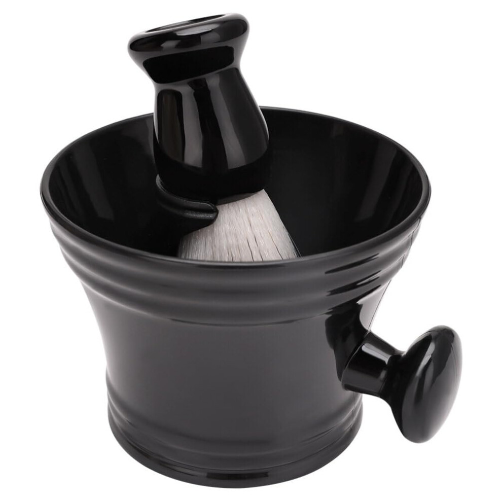 Beard Grooming Kit with Stand and Bowl for Men Wet Shaving, Gentle Bristles for Close Shave