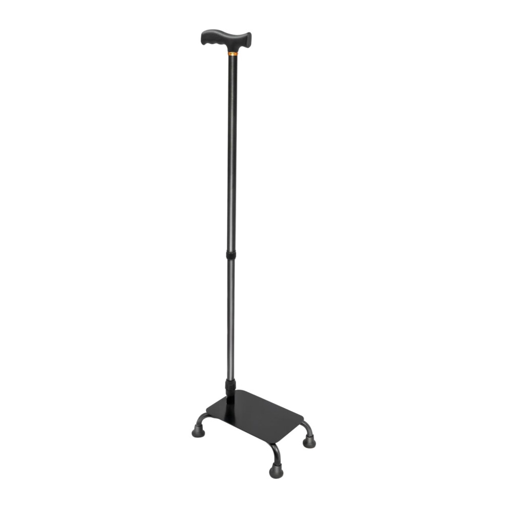 Stair Climbing Cane with FourLeg Stability Base, Adjustable Height Walking Stick for Seniors