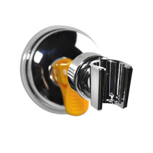 Shower Head Holder Universal 45 Adjustable Wall Mount Rotating Bracket ABS Black