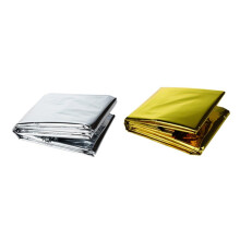 5pcs Emergency Survival Blanket Heat Reflecting Waterproof Foil for Camping Hiking First Aid Gold