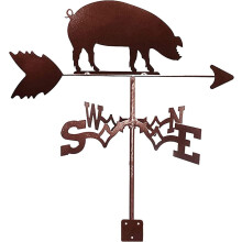 Metal Weather Vane Stainless Steel Fish Roof Mount Wind Direction Indicator Garden Decor