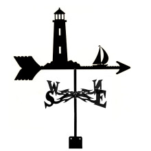 Vintage Metal Weather Vane Outdoor Wind Direction Indicator for Garden Patio Roof Barn Cupola