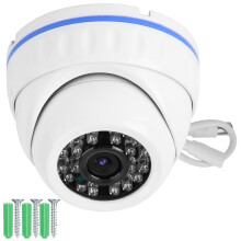 Security Dome Camera 4 IN 1 Analog Dome Camera TVI AHD CVI CVBS Video Output Surveillance Camera, Manual Varifocal Lens Hybrid Video Output