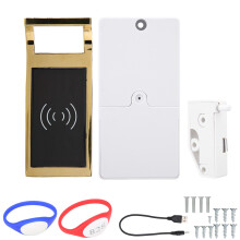 Niewidoczny zamek do szafki z zasilaniem przez kabel USB, obsługa RFID, ukryty zamek NFC, funkcja automatycznego odblokowania, programowalny zamek