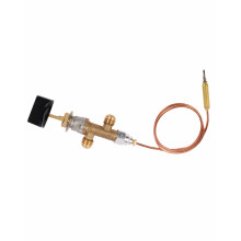 Gas Fireplace Safety Valve Kit with Thermocouple, 3/8 Inch Flare, Low Pressure Propane Fire Pit Control