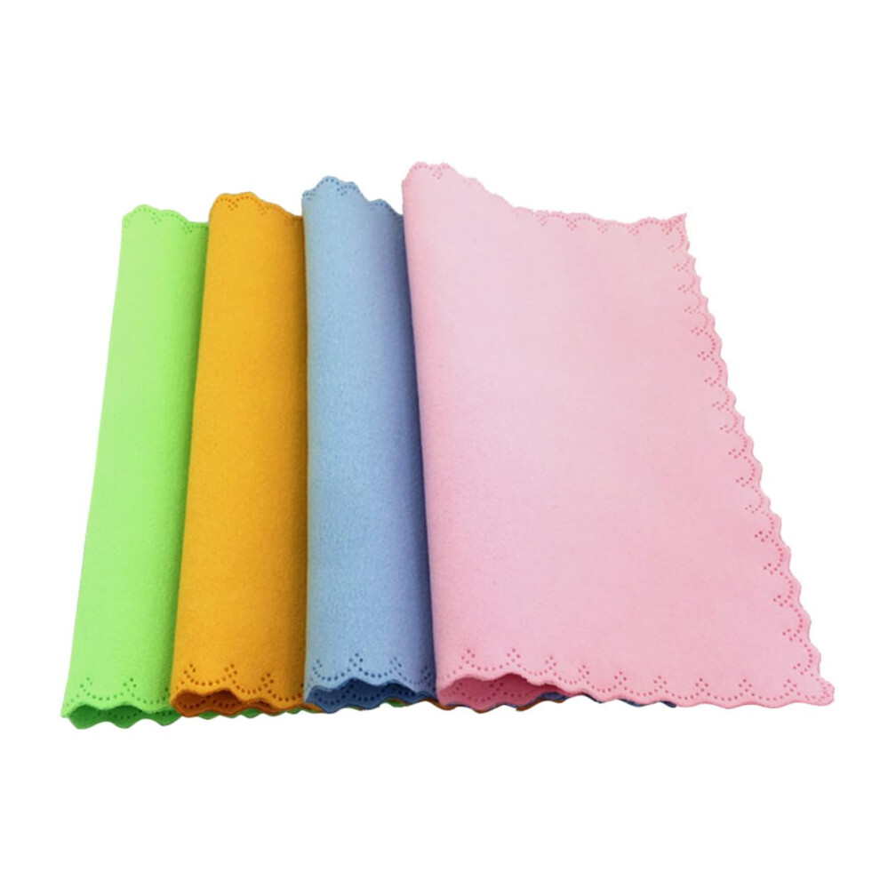 15x18cm Microfiber Cleaning Cloth for Eyeglasses Lens and Screens, 10Pack Streak Reusable