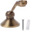 Antique Brass Rotatable Adjustable Wall Mounted Bathroom Handheld Shower Head Bracket Holder 5
