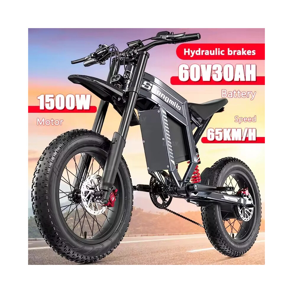 Shengmilo S900 1500W E-Bike 40Mph 60V 30Ah Offroad