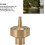 Fountain Nozzle Brass Column Multi Direction Jet for Garden Pond with Captivating MultiLayer Spray 3