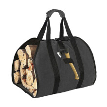 Firewood Log Carrier Tote Bag Heavy Duty Tarpaulin Wood Holder with Handles for Fireplace Stoves Camping