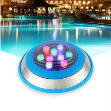 LED Pool Light RGB with Remote, IP68 Waterproof Stainless Steel AC12V Underwater Lamp 25W