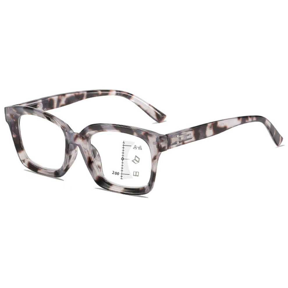 White/Blue/Light Tortoiseshell Progressive Reading Glasses 1.0X Varifocal Blocking Readers
