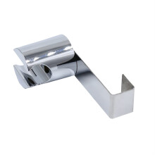 Bathroom Shower Head Holder Wall Mounted No Drill Silver Bracket for Bidet Spray and Toilet