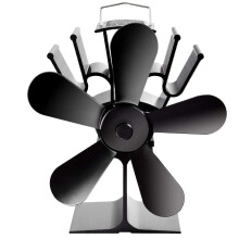 Wood Stove Fan 5 Blades Heat Powered Quiet Fireplace Fan for Efficient Heat Circulation