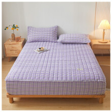 Pure Cotton Deep Pocket Fitted Sheet Set 200x220cm with Pillowcases, Extra Deep 30cm Pockets, Soft