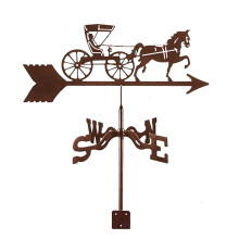 Rustproof Animal Metal Weather Vane for Roof and Garden, Decorative Wind Direction Indicator