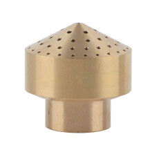 1/4 Inch Brass Firework Fountain Nozzle for Garden Pond, CorrosionResistant Spray Head