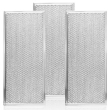 Microwave Grease Filter Replacement for Whirlpool W10208631A 13x6 Aluminum Mesh Screen 3 Pack