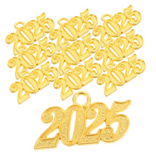 2025 Graduation Tassel Charm 10pcs Cap Decoration with Year Signet Pendant for Festive Celebration