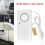 Water Leak Detector with  Sensitivity GoldPlated Sensor Alarm for Basement Kitchen Bathroom 5