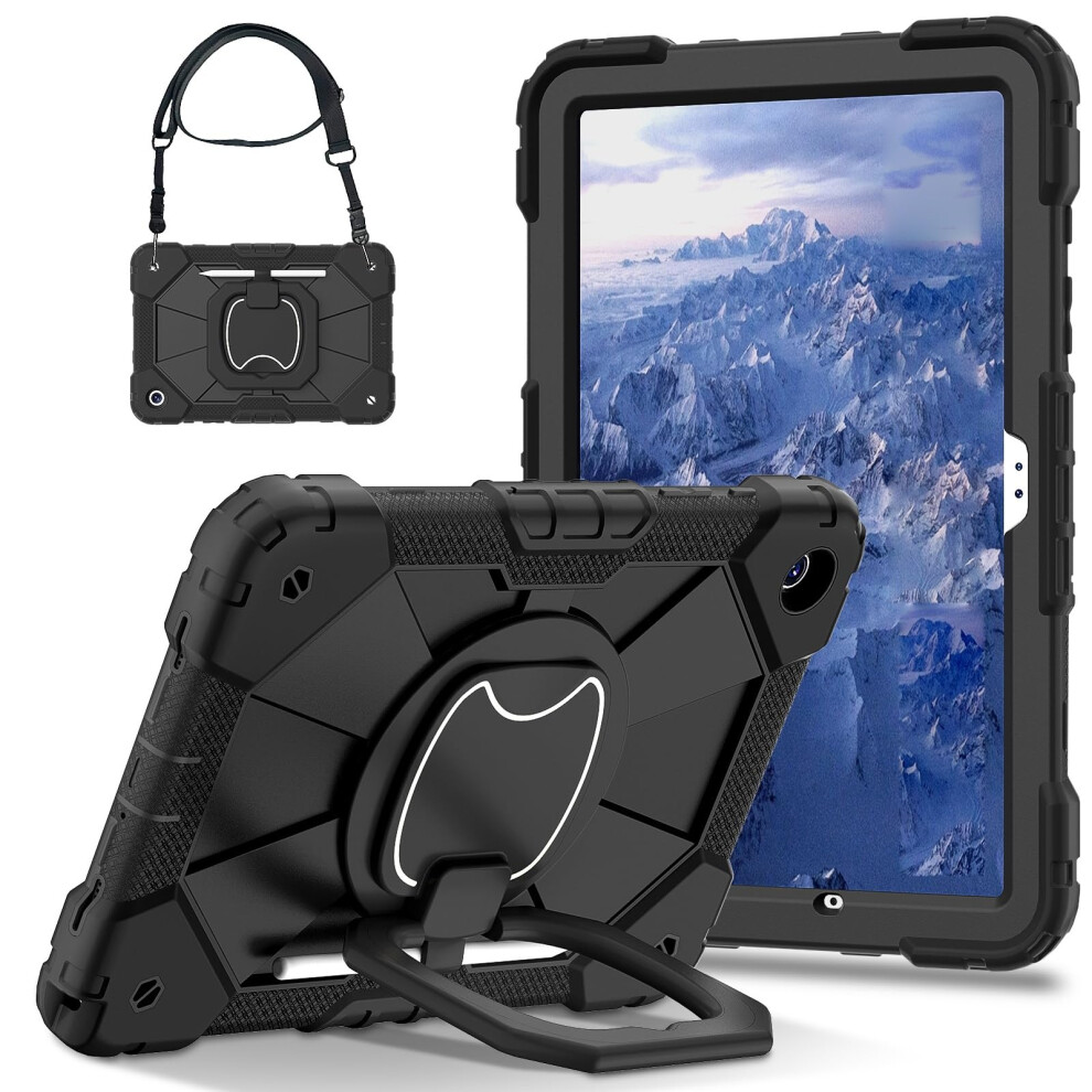 Case For Ipad Air 11 M3 2025 M2 2024 Shockproof Rugged Cover With 360 Swivel Kickstand And Strap 9174973796923