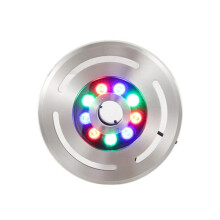 RGB LED Fountain Light IP68 Waterproof Submersible Pond Lamp for Swimming Pool 24W (Without RC)