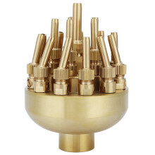 1in DN25 3 Tier Adjustable Copper Fountain Nozzle with TripleTier Water Effect for Garden Pond