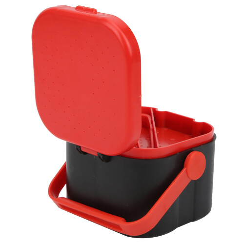 4 Stück Kunststoff-Erdenwurmköderbox mit Clip, 9,8x9,8x7,5cm 2