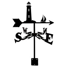 Metal Weathervane with RustResistant Coating for Roof or Garden Decor, 35x50cm (Style5)