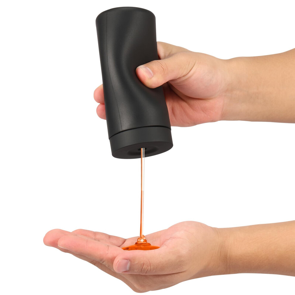 Silicone Soap Dispenser 240Ml Refillable Squeeze Bottle For Kitchen Sink Controlled Liquid Black 9365369638846