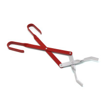 Fireplace Tongs Long Handle Aluminum Firewood Tongs Strong Grip for Outdoor Camping and Kitchen