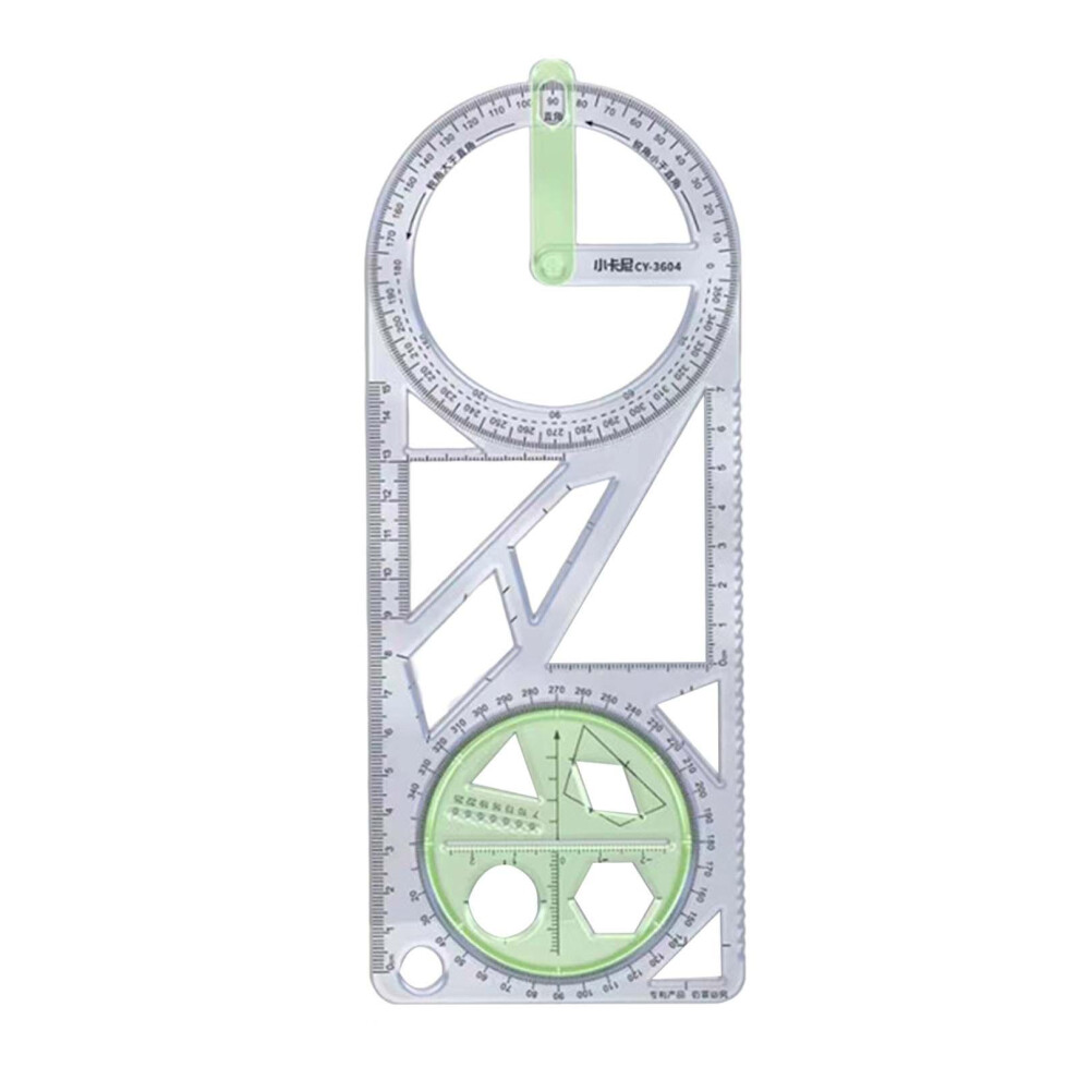 (Style D) Multifunctional Geometric Ruler Office Drafting Stationery Tool For Artists 4825973977441