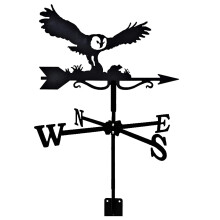 Weather Vane Stainless Steel Roof Decoration with 360 Rotation AllWeather Garden Wind Indicator