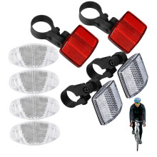 2 Pack Bike Wheel Spoke Reflectors Front and Rear for Mountain Road Cycling Night Safety