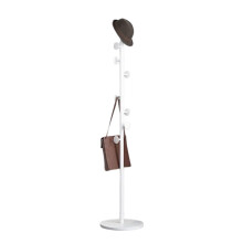 Metal Coat Rack with Marble Base, Heavy Duty Freestanding Coat Stand with 7 Hooks for Entryway